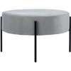 Lisbon Round Cocktail Ottoman  - Safavieh - 3 of 4