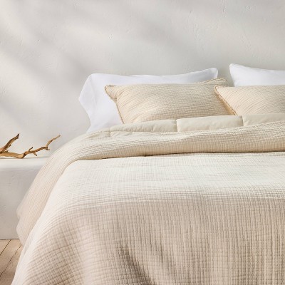 Textured Chambray Comforter & Sham Set - Casaluna™