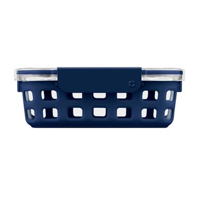 Ello 3.4 Cup Glass Food Container -  Navy