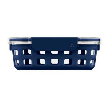 Ello 3.4 Cup Glass Food Container -  Navy