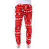 Disney Mickey Mouse Juniors' Fairisle Plush Fleece Sleep Lounge Pajama Pants - image 4 of 4