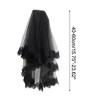 Unique Bargains Comb Wedding Veil Black 1 Pc - 2 of 4