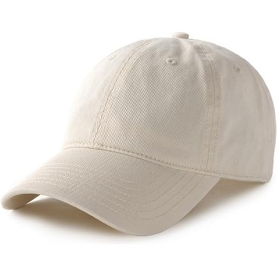 Fisfet Unisex Vintage Washed Unstructured Baseball Cap Washed Cotton Adjustable Dad Hat