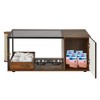 Erommy Cofee Table with Feeding Station, End Table with Scratching Post for Indoor Cat, 40"× 22"x 19" - 4 of 4