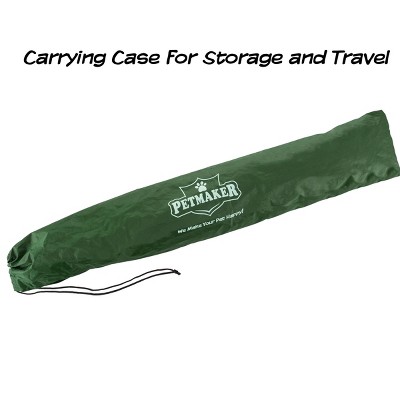 Medium Green Elevated Outdoor Pet Bed with Mesh Panel