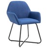 vidaXL Dining Chairs 2 pcs Blue Fabric - 2 of 4