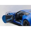 Chevrolet Corvette Stingray C7 Z06 Laguna Blue Tintcoat 1/18 Model Car by Autoart - 3 of 4