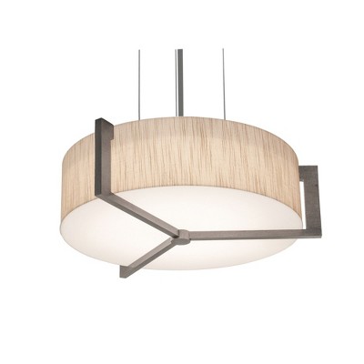 AFX Apex 2 - Light Pendant in  Satin Nickel/Weathered Grey