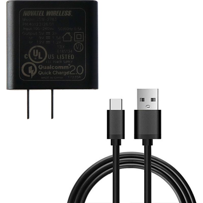 Novatel Quick Charge Type C Wall Charger. 5V/2A Single USB Wall Charger Power Adapter, 1 of 4