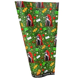 Trick Or Treat Studios Krampus Seasons Greetings Premium Wrapping Paper | 30 x 96 Inches - 1 of 1