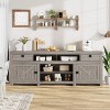 COZONY Farmhouse TV Stand for 80 Inch TVs with 4 Drawers 3 Shelves Entertainment Center Storage Console - 3 of 4