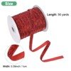 Unique Bargains Metallic Velvet Flexible Ribbon for Crafts 3/8 Inch x 50 Yards 1 Pc - 3 of 4