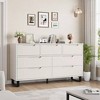 7 Dresser For Bedroom, 47.2" Wide Dresser, Freestanding Vertical Drawer Cabinet With Storage, Wooden Closet Storage Chest For Living Room - 4 of 4