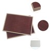 Unique Bargains Stackable Velvet Brown Jewelry Trays with Removable Dividers Set of 2 - 3 of 4