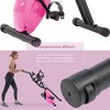 Whisen Folding Exercise Bike with 16-Level Adjustable Resistance, Arm Bands and Backrest - 3 of 4