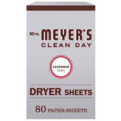 Mrs. Meyer's Clean Day Lavender Scent Dryer Sheets - 80ct