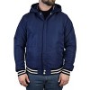 Victory Outfitters Men's Varsity Hooded Reversible Faux Leather Sleeve Hoodie Jacket - 2 of 3