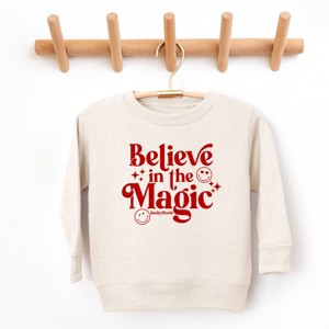 SmileyWorld Believe in Magic Sparkle - Toddler Graphic Sweatshirt - 1 of 4