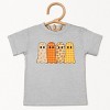 Four Ghosts Checkered Quilted Printed - Youth Short Sleeve Graphic T-Shirt and Toddler Short Sleeve Graphic T-Shirt - 2 of 3