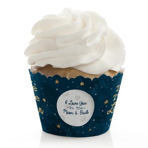 Big Dot of Happiness Twinkle Twinkle Little Star - Baby Shower or Birthday Party Decorations - Party Cupcake Wrappers - Set of 12 - 1 of 4