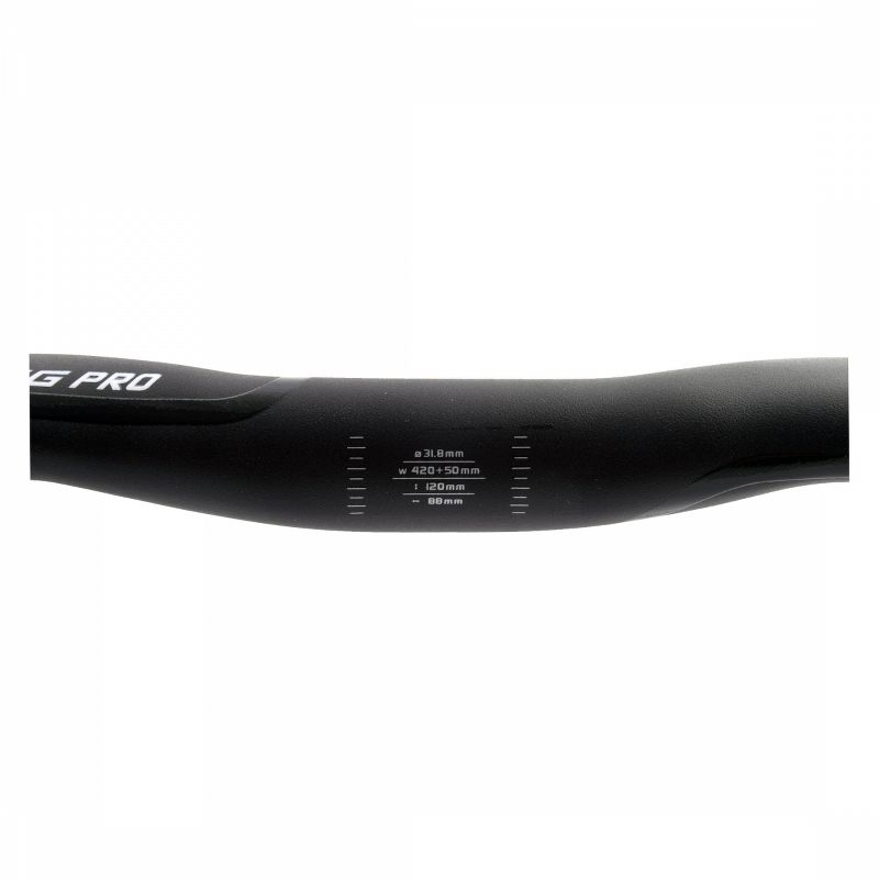 Full Speed Ahead AWing Pro AGX Drop Handlebar Aluminum 31.8mm Clamp 42cm Black, 3 of 4