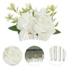 Unique Bargains Women's Fashion Simulated Flowers Side Comb 1 Pc - 3 of 4