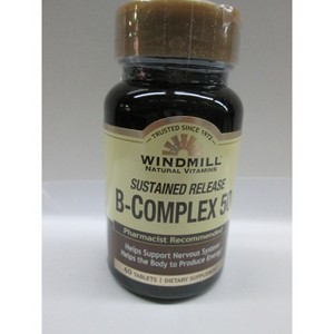 Windmill Vitamin B-complex Tablets Sustained Release - 60 Ct - 1 of 3