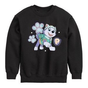 Boys' - Paw Patrol - Everest Sketch Graphic Long Sleeve Fleece Sweatshirt - 1 of 4