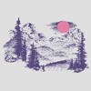 Women's Lost Gods Distressed Mountains Racerback Tank Top - 2 of 4