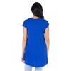 24seven Comfort Apparel Womens Scoop Neck High Low T Shirt Top - 3 of 4