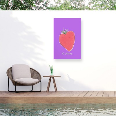 Trademark Fine Art - uplusmestudio La Fraise Matted Framed Art