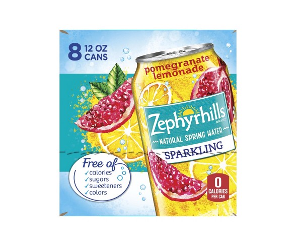 Zephyrhills Pomegranate Lemonade Flavored Sparkling Water - 8pk/12 fl oz Cans
