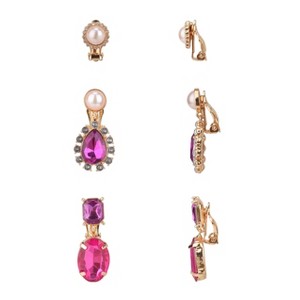 FAOabulous by FAO Schwarz Girls 3pk Clip Earrings - 1 of 3