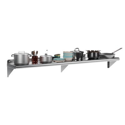 Stainless Steel Shelf, Commercial Shelving, Wall Pot Rack, Metal Shelves, for Restaurant, Kitchen