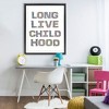 Stupell Industries Long Live Childhood Florals Floating Frame Canvas Art - 3 of 4