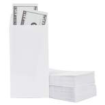 Juvale 100 Pack Money Envelopes for Cash, Bill Size Envelopes for Coins and Checks for Banks, 3.5 x 6.5 In