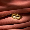Ross-Simons 10kt Yellow Gold Textured and Polished Groove-Pattern Ring - 3 of 4