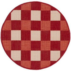 Courtyard CY6443 Power Loomed UV Resistant, Stain Resistant, Non-Shedding Indoor/Outdoor Rugs - Safavieh - 1 of 3