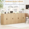 Brafab94" Fluted Sideboard Buffet Cabinet with Storage, Credenza Storage Cabinet for Living Room - 2 of 4