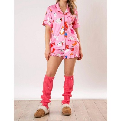 Women's Puppy Dog Pajama Shorts - FANTASTIC FAWN