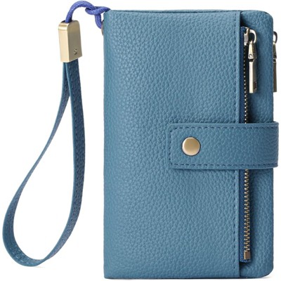 FATMOON Women’s Wallet - RFID Blocking Leather Wallet with Detachable Wristlet 17 Card Slots & Zippered Pockets–for Everyday, Travel