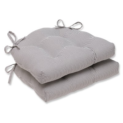 Grey and on sale white chair cushions