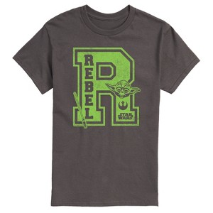 Men's - Star Wars - Yoda and friends Collegiate Rebel Short Sleeve Graphic T-Shirt - 1 of 4