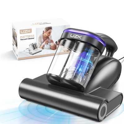 UZK 500W 16Kpa Vacuum Cleaner with UV-C Light, Handheld Vacuums with Heating & Ultrasonic & Anion for Bed Dust Pet Hair, Double-Cup, Purple