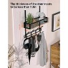 LunaLulinlk Over The Door Hooks Organizer Storage - Over The Door Hanger for Coat Rack with 12 Hooks，Over Door Storage - 4 of 4