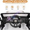 Acekool 24V Ride-On Truck Car with Remote Control, 4x60W Motors, 4-Wheel Suspension, LED Lights, Music, Safety Belt, 3 Speeds - 4 of 4