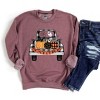 Simply Sage Market Women's Graphic Sweatshirt Trick Or Treat Truck - 3 of 4