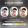 COSMIRROR Fogless Shower Mirror for Shaving with Razor Holders No-Drilling 3-Color Dimmable Lights Shatterproof & Waterproof, for Men and Women - 4 of 4