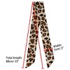 Allegra K Women's Long Neckscarf Fashion Leopard Print Skinny Scarf 88x5cm/35x2" 1 Pc - 3 of 4