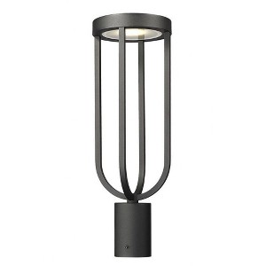 Z-Lite Leland 1 - Light Post Light in  Sand Black - 1 of 4